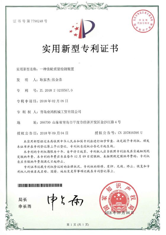 It grants the patentee the legal right to exclude others from making, using, offering for sale, selling, or importing the invention without permission.