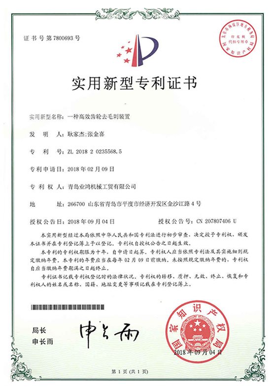 It grants the patentee the legal right to exclude others from making, using, offering for sale, selling, or importing the invention without permission.