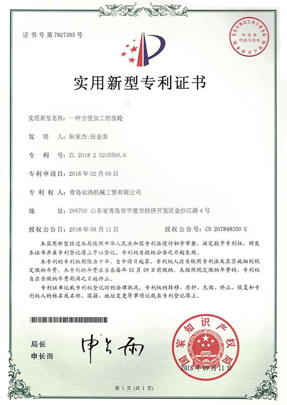 It grants the patentee the legal right to exclude others from making, using, offering for sale, selling, or importing the invention without permission.