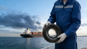 It is primarily used to showcase Global Supply Chain, Cross-border Trade, or bulk goods transportation capabilities