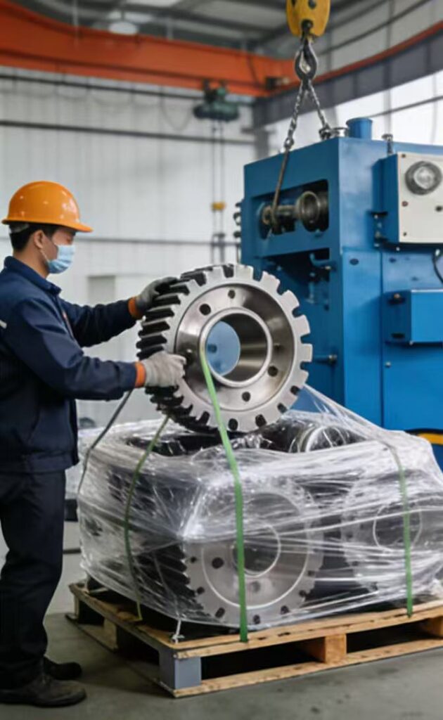 The gear teeth have high precision. Proper packaging prevents collisions during handling, avoiding nicks, dents, or scratches on the tooth profiles.