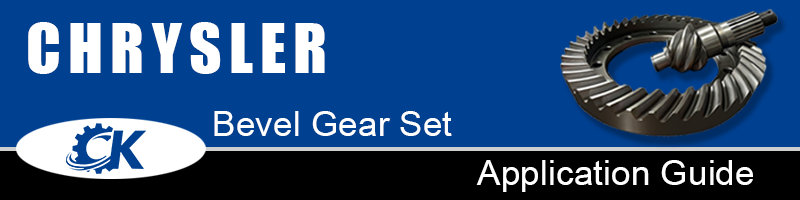 CHRYSLER Bevel Gear Set Application Guide