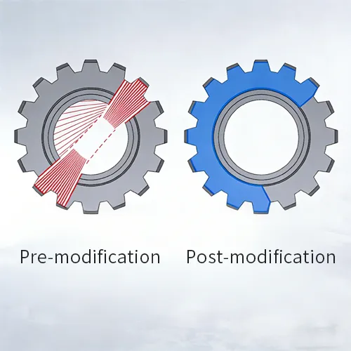 By modifying the tooth tip or root, it alleviates the impact when teeth enter and exit mesh (meshing impact), thereby reducing operational noise.