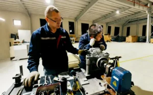 Engineer Testing Gear Noise