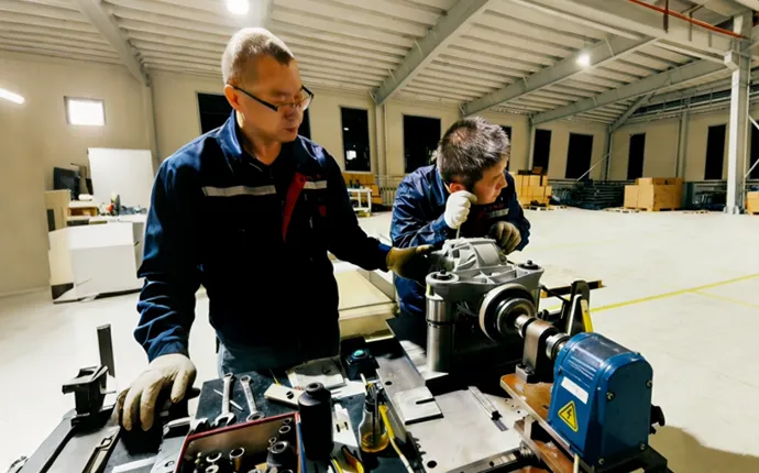 Engineer Testing Gear Noise