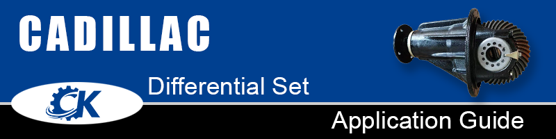 CADILLAC differential set application guide