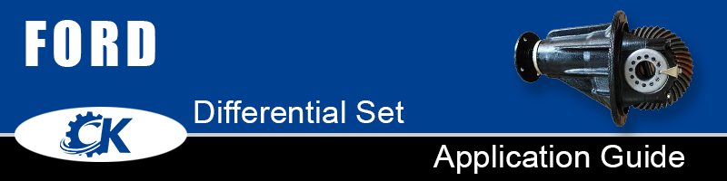FORD differential set application guide