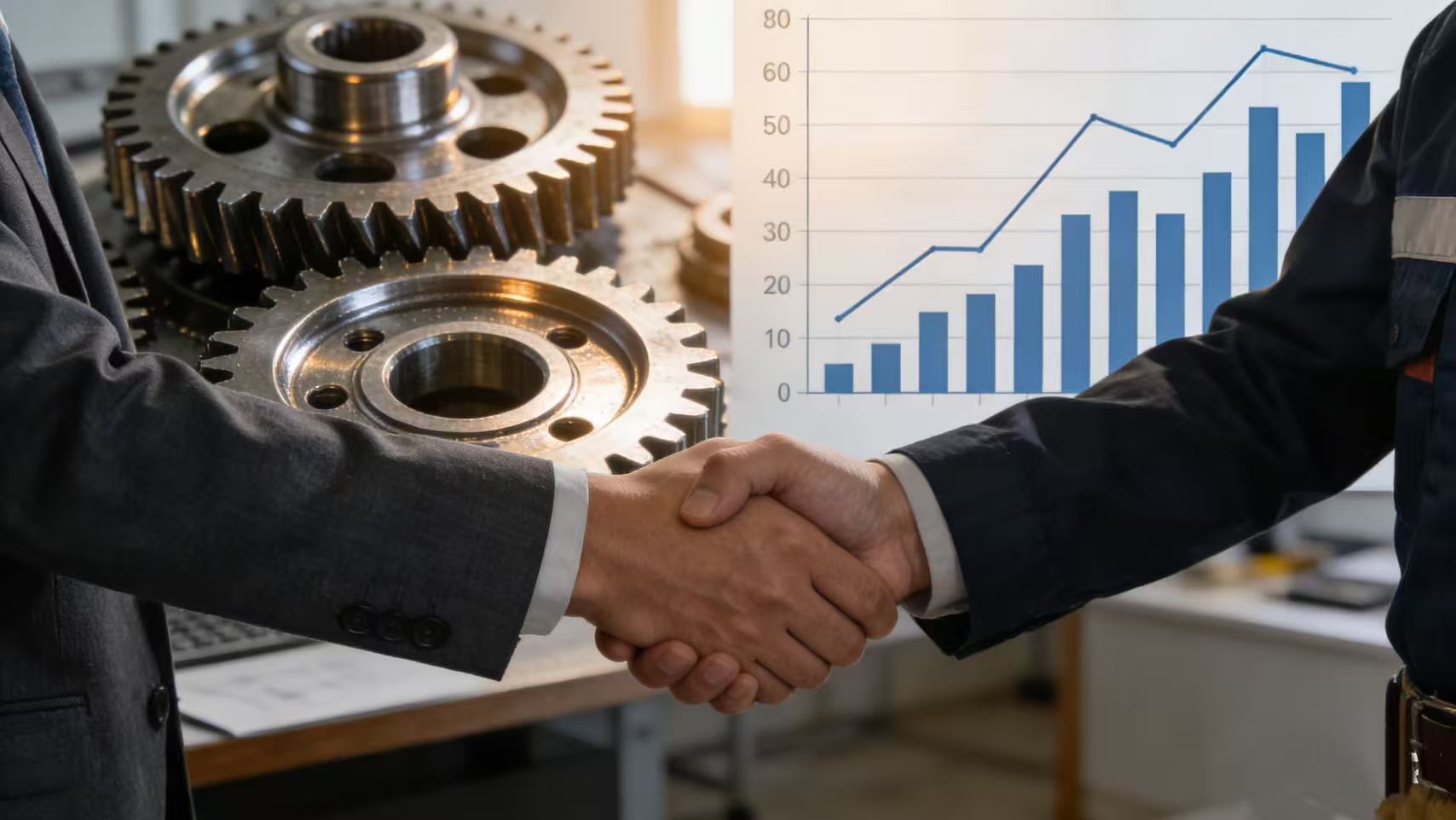 Business partnership built on precision engineering quality: achieving mutual growth through reliable gear supply solutions.