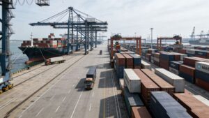 Global logistics and container shipping services, ensuring safe and timely delivery of precision mechanical parts to B2B clients worldwide.